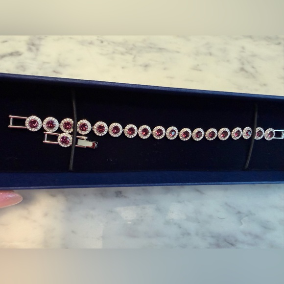 Swarovski angelic Red and Silver Bracelet